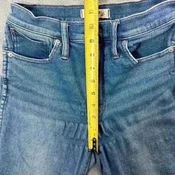 Madewell Jeans Women's 27 10 inch High- Rise Skinny Crop Denim Blue - Picture 4 of 11
